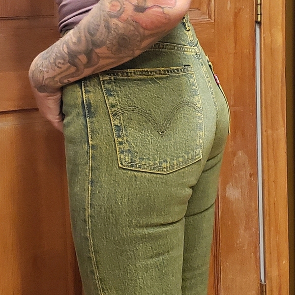 Levi's Wedgie 24x27 skinny premium 100 cotton rigid vintage style retro jean - Picture 4 of 16